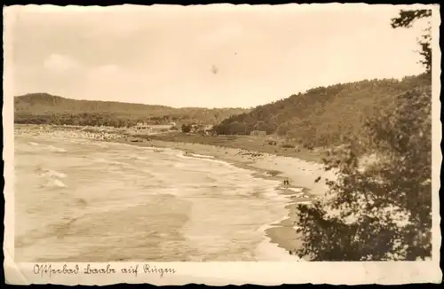 Ansichtskarte Baabe Strandpartie, Wald 1939