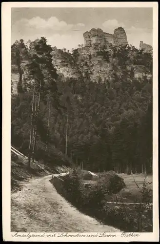 Ansichtskarte Rathewalde Amselgrund 1928