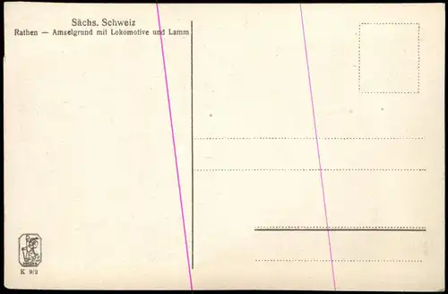 Ansichtskarte Rathewalde Amselgrund 1928