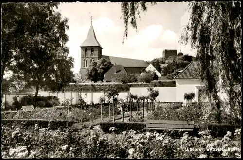 Ansichtskarte Wassenberg Ortsansicht Partie mit Kirche 1963
