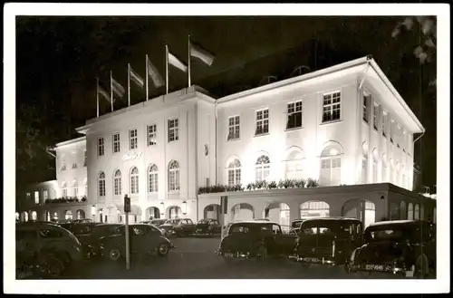 Ansichtskarte Travemünde-Lübeck Casino Autos 1950