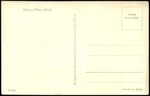 Ansichtskarte Tabarz/Thüringer Wald Panorama-Ansicht; Thüringer Wald 1955