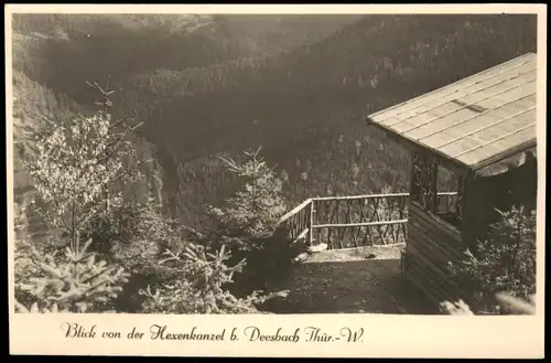 Ansichtskarte Deesbach Panorama Blick von der Hexenkanzel 1962