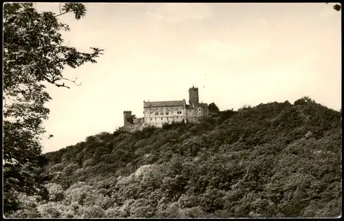 Ansichtskarte Eisenach Wartburg Fernansicht (Castle View) 1957