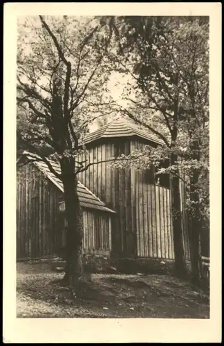 Ansichtskarte Gabelbach-Ilmenau Goethehäuschen auf dem Kickelhahn 1953