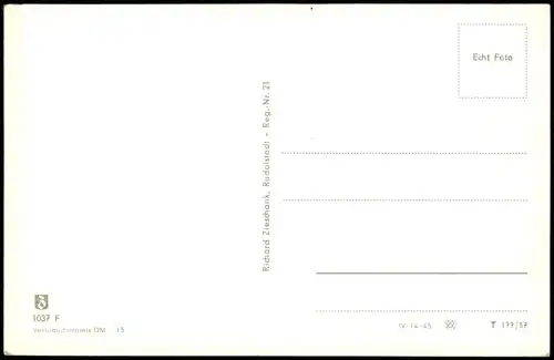 Friedrichroda Mehrbildkarte mit Orts- und Umlandansichten zur DDR-Zeit 1957