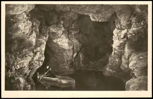 Ansichtskarte Altenstein-Bad Liebenstein Altensteiner Höhle - Am See 1957