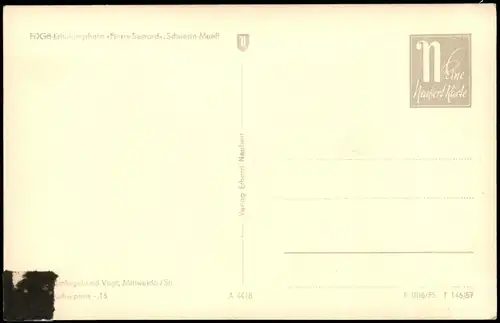 Ansichtskarte Schwerin Partie am FDGB-Erholungsheim Pierre Semard 1957