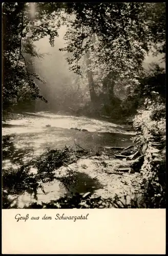 Ansichtskarte .Thüringen Gruß aus dem Schwarzatal (DDR AK) 1964/1962