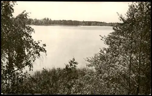 Ansichtskarte Groß Köris Blick auf den Zemminsee bei Schwerin 1955