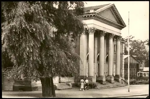 Ansichtskarte Plauen (Vogtland) Partie am Stadttheater Theater 1956