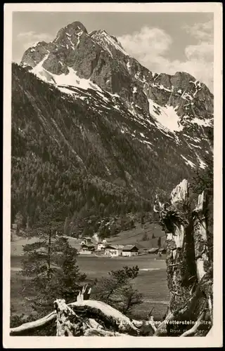 Ansichtskarte .Bayern Wettersteingebirge Wettersteinspitze Bayern 1935