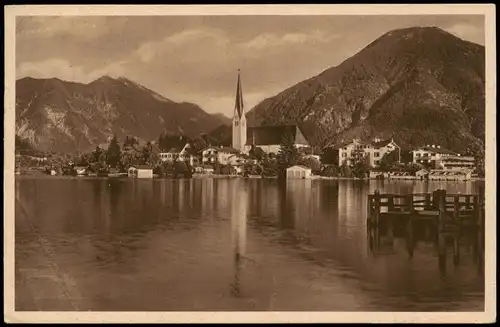 Ansichtskarte Egern-Rottach-Egern Panorama mit Wallberg und Bodenschneid 1935