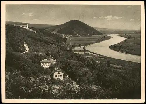 Ansichtskarte Regensburg WALHALLA Tempel deutscher Ehren a.d. Donau 1930