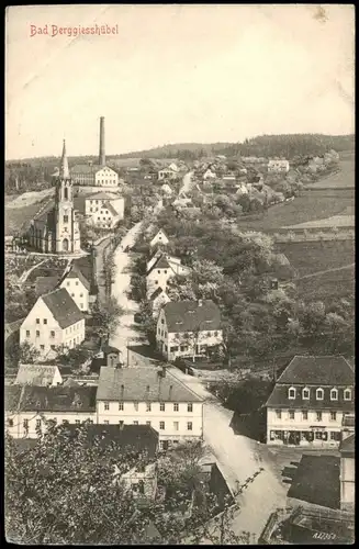 Bad Gottleuba-Berggießhübel Straße, Restaurant, Kirche - Fabrik 1908