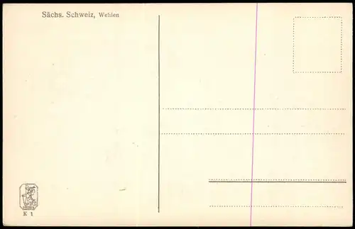 Ansichtskarte Wehlen Stadtpartie 1928