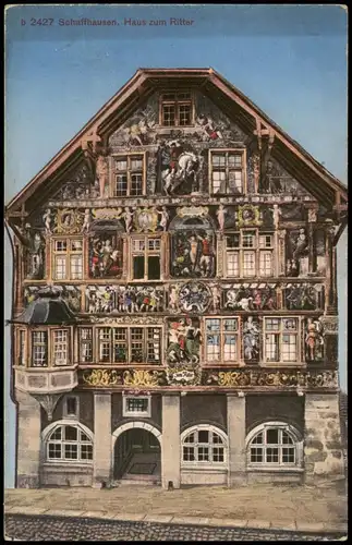 Ansichtskarte Schaffhausen Haus zum Ritter 1914