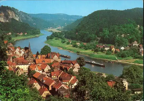 Ansichtskarte Wehlen Panorama-Ansichten 1982