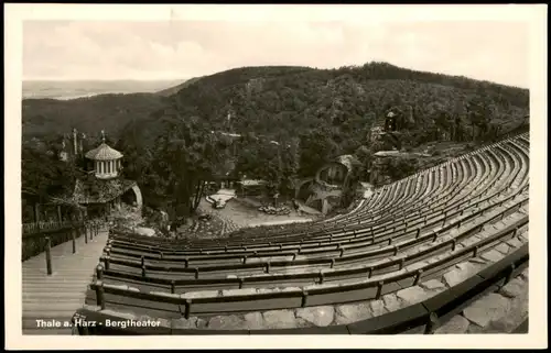 Ansichtskarte Thale (Harz) Harzer Bergtheater zur DDR-Zeit 1956