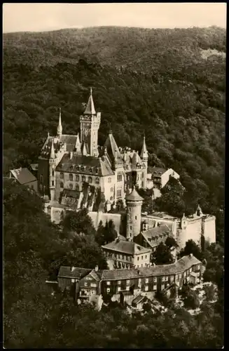 Ansichtskarte Wernigerode Feudalmuseum Schloß Staatliches Museum DDR-AK 1958