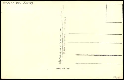 Ansichtskarte Oberhof (Thüringen) Umland-Ansicht zur DDR-Zeit 1958