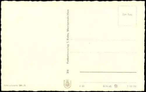 Ansichtskarte Wernigerode Partie An der Flutrenne zur DDR-Zeit 1959