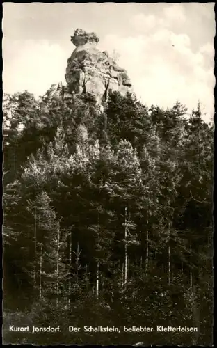 Zittau Zittauer Gebirge Schalkstein bei Jonsdorf Kletterfelsen 1960