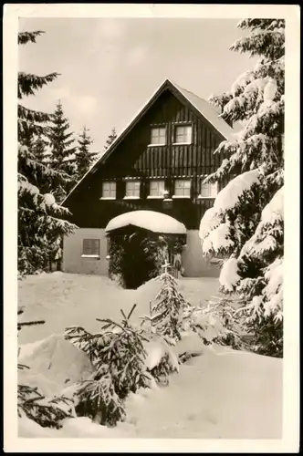 Ansichtskarte Braunlage Forsthaus Königskrug im Winter 1958