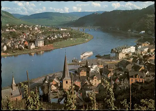 Ansichtskarte Alf (Mosel) Blick auf die Stadt, Rheindampfer 1979