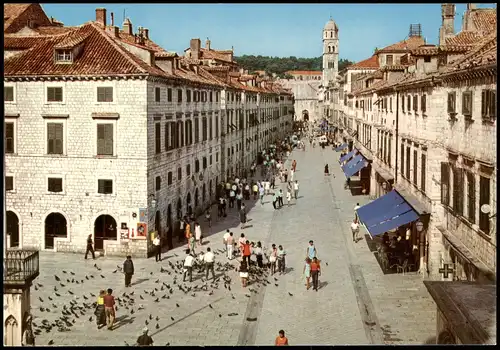 Postcard Ragusa Dubrovnik Placa 1994