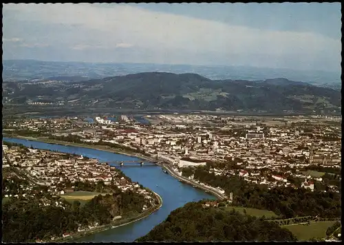Ansichtskarte Linz Blick über die Stadt - Fernsicht 1978