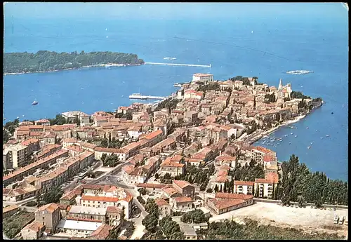 Postcard Porec Luftbild 1976