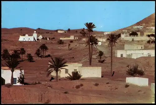 Postcard Matmata (Tunesien) مطماطة Stadtpartie 1988