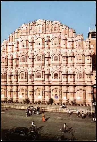 Postcard Jaipur जयपुर Jayapur Hawa Mahal 1978