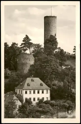 Ansichtskarte Bad Lobenstein Der alte Turm zur DDR-Zeit 1957