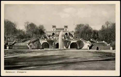 Ansichtskarte Potsdam Schloss Sanssouci Orangerie 1952