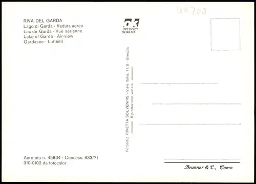 Cartoline Riva del Garda Luftbild 1982