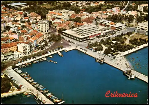 Postcard Crikvenica Cirquenizza Luftbild 1993