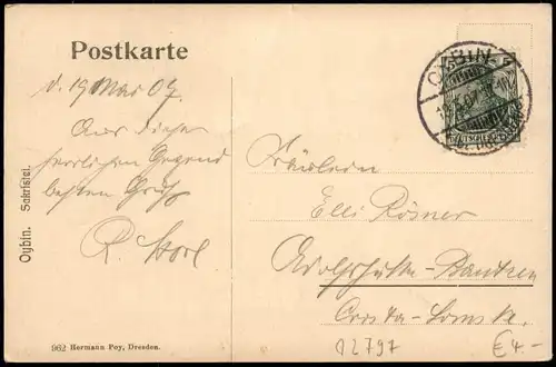 Ansichtskarte Oybin Sakristei 1907