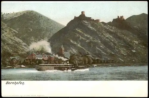 Ansichtskarte Bornhofen-Kamp-Bornhofen Dampfer Steamer# 1909