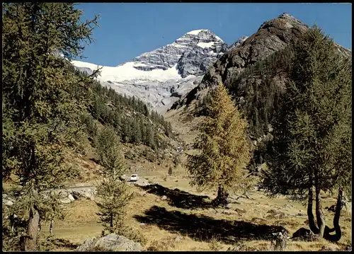 Blatten Fafleralp 1800 m (Lötschental) mit Lauterbrunner Breithorn 3782 m 1995