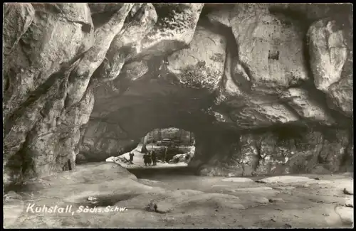 Kirnitzschtal-Sebnitz Kuhstall, Sächsische Schweiz, Fels-Formation 1961