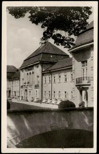 Ansichtskarte Bad Elster Bad der Werktätigen Neues Badehaus 1954