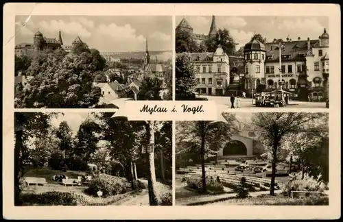 Mylau-Reichenbach (Vogtland)  DDR Mehrbildkarte 4 Foto-Ansichten 1956/1955