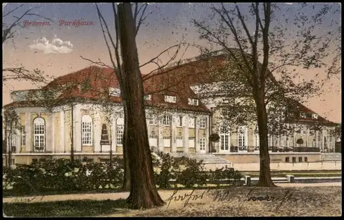 Ansichtskarte Bremen Parkhaus (Bürgerpark) 1916