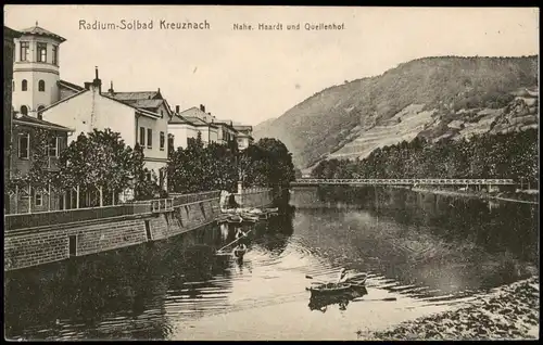 Ansichtskarte Bad Kreuznach Nahe. Haardt und Quellenhof 1912