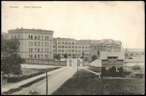 Ansichtskarte Gießen Neue Kaserne 1910