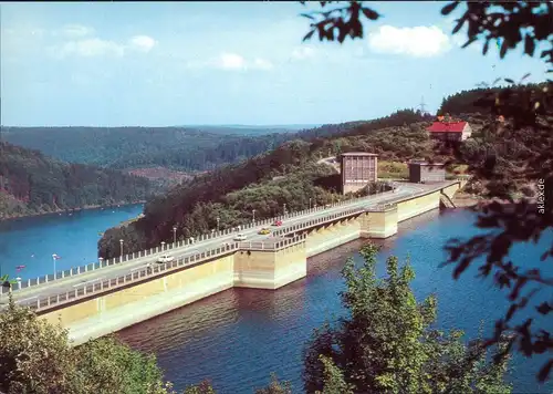 Ansichtskarte Oberharz am Brocken Rappbodetalsperre - Staumauer 1983