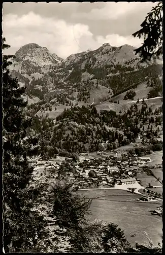 Ansichtskarte Bayrischzell Blick auf die Stadt - Fotokarte 1965