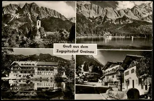Ansichtskarte Grainau Stadtpartien - 4 Bild 1959